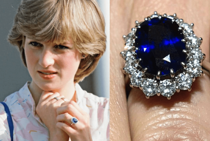 Princess Diana's wedding ring design wasn't random; it drew inspiration from Queen Victoria's sapphire brooch.